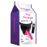 ToyJoy Pink Powergirl Vibrating Strap On Dong Harness > Realistic Dildos and Vibes > Vibrating Strap Ons